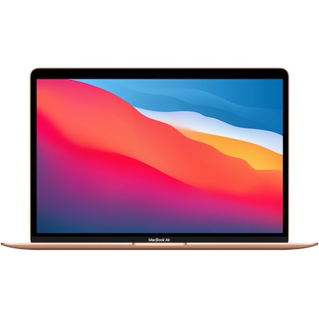 MacBook Air 13-inch, True Tone, procesor Apple M1 , 8 nuclee CPU si 7 nuclee GPU, 8GB, 256GB, Gold, INT KB
